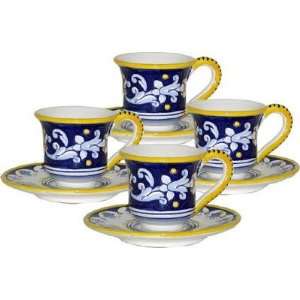   ANTICO DERUTA 4 Pcs Cup and Saucer [#031/SET4 ANT]