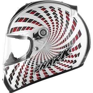  Shark RSR 2 Kinetic Helmet   Large/White/Red Automotive