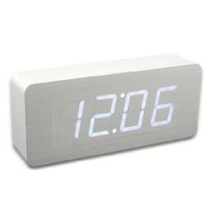  2nd Generation Wooden LED Alarm Clock: Home & Kitchen