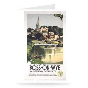  Railway Poster   Ross   On   Wye   Greeting Card (Pack of 