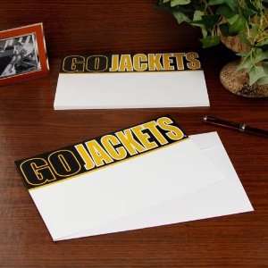 Georgia Tech Yellow Jackets 20 Pack Team Slogan Stationery:  