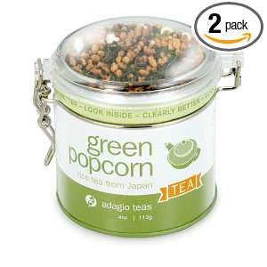 Adagio Teas Green Popcorn, 5 Ounce Tins (Pack of 2):  