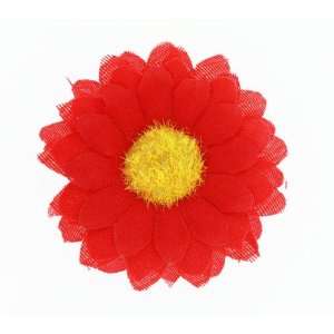  1 7/8 Daisy Flower Head in Red   10 Pieces: Everything 