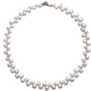   White Flat Pearl Bracelet From Aaliyah Hongs New Designer Collection
