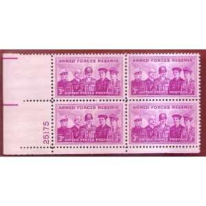  Postage Stamps Honoring Armed Forces Reserve Sc 1067 Block 