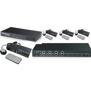   AZHDMIM0404E 4x4 HDMI matrix/extenders with recievers