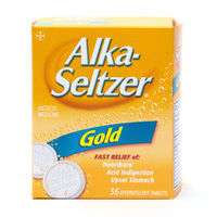 ALKA SELTZER GOLD ( ASPIRIN FREE) #36  