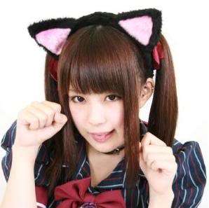 NekoMimi Cat Ear Headphones Black for Cosplay Akihabara  