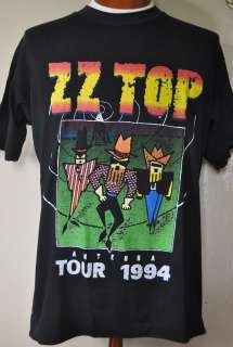 Vintage ZZ TOP Antenna 1994 US Rock Tour 90s Shirt XL  