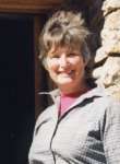 Susan Alcorn at Muir Hut on John Muir Trail, Kings Canyon National 