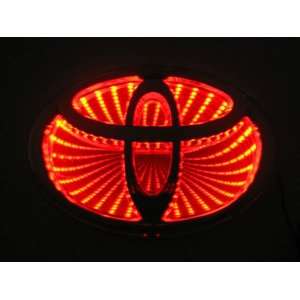  2012 New style Auto 3D Red Led car logo badge light for 