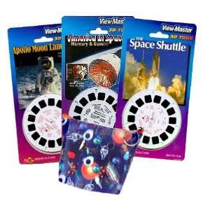    Space Shuttle, Moon Landing, John Glenn, ViewMaster 3D Images   3D 