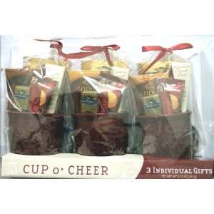GHIRARDELLI & GODIVA 3 Cup o Cheer Gift Basket (3 Individual CUP 