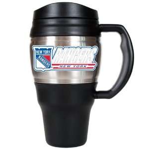 New York Rangers NY Stainless Steel Travel Mug: Sports 