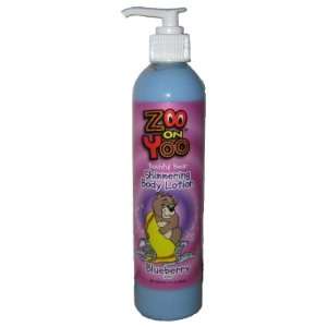 Zoo On Yoo Bashful Bear Kids Body Shimmer Lotion   Blueberry 10 Oz