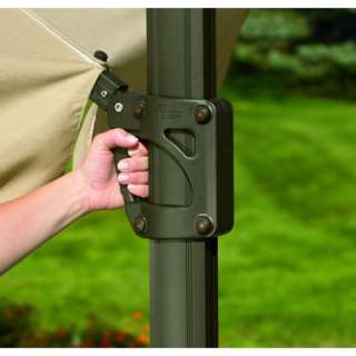 Living Home Outdoors 116 Cantilever Patio Umbrella with LED Light 
