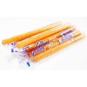 Orange Old Fashioned Hard Candy Sticks: 10 Count (Individually Wrapped 