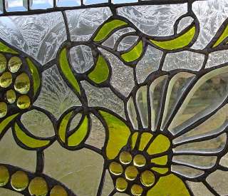 LEMON SUNDROP Stained & Beveled Glass Window #0620  