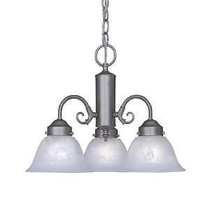  Designers Fountain 4254 AL PW 3 Light Bistro Chandelier 