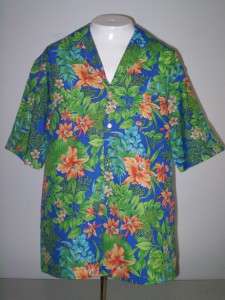 Mens vintage Hilo Hatties Hawaiian tribal shirt XXL  