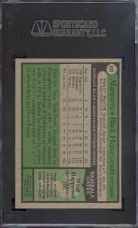 1979 Topps #612 Rick Honeycutt Mariners SGC 98 Gem pop3  