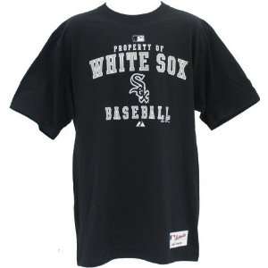  Men`s Chicago White Sox Black Property of T shirt Sports 
