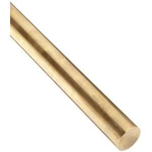 Brass 485 Round Rod, Half Hard Temper, ASTM B21/B21M, 7/8 OD, 12 