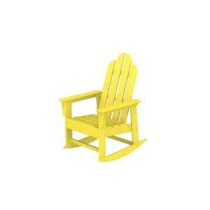   Patio Adirondack Rocking Chair   Sunshine Yellow: Patio, Lawn & Garden