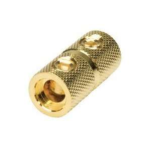   / BASIC BUTT CONNECTOR 4GA TO 4GA GOLD FINISH BASIC 4BC Electronics