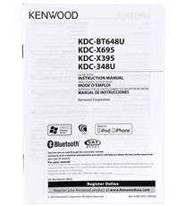 Kenwood KDC BT648U CD MP3 USB Player AM/FM Bluetooth Car Stereo In 