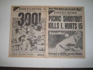 Tom Seaver 300th Win New York Daily News 8/5/85  