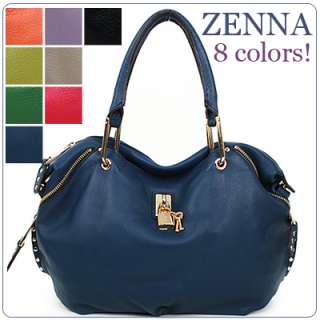 NWT Genuine leather ZENNA satchel handbag shoulder bag  