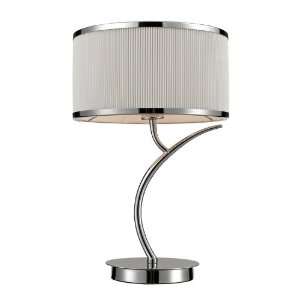  Annika Collection Polished Chrome 1 Light 18 Table Lamp 