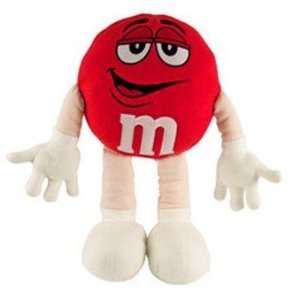 Red M&M Medium Plush Character Doll: Toys & Games