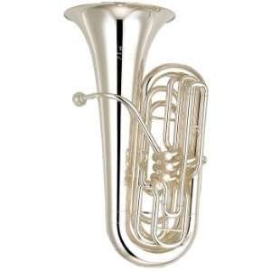  Yamaha YBB 621S Professional BBb Tuba, silver Musical 