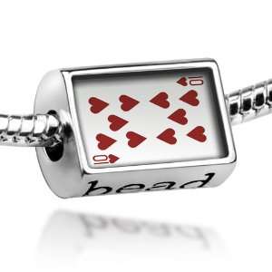  Beads Heart Ten   Ten / card game   Pandora Charm 