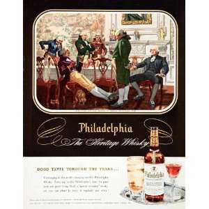  1951 Ad Philadelphia Blended Whiskey Presidents Mansion 