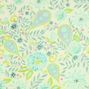   Spirit McKenzie Blossom Aqua Fabric Yardage Arts, Crafts & Sewing