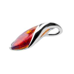  ANYA Sterling Silver Amber Pendant: Jewelry