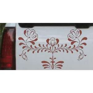 Flowers Swirl Wall Accent Flowers And Vines Car Window Wall Laptop 