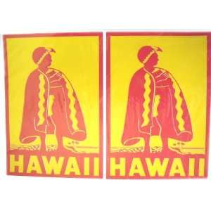  Hawaiian King Kamehameha 2 Hawaii Sticker Decal Set 