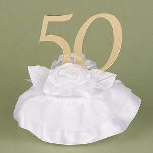   Hewitt 10534 50th Reflective Anniversary Cake Top: Home & Kitchen