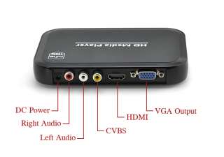 Media Vantage   Full 1080P HD Media Player w HDMI VGA  
