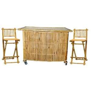 Bamboo54 5454 3 Piece Set with Bamboo Tiki Bar: Furniture 