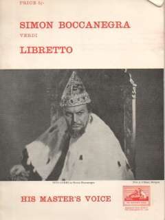 Simon Boccanegra Verdi Libretto  