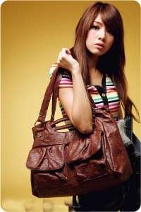 New Womans PU Leather Shoulder Purse Handbags Tote Z2  