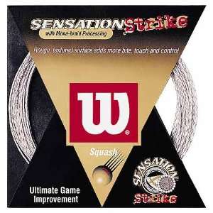  Wilson Sensation Strike   Squash String Set   White   17 