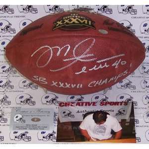   Signed Mike Alstott Football     Super Bowl XXXVII: Sports & Outdoors