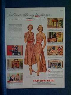 1950 Singer Sewing Machine Ad~ Albuquerque NM Store  