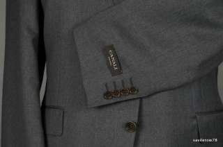 2590 NEW CANALI Italy Wool 48R 48 Charcoal Gray Suit 2Btn Recent 
